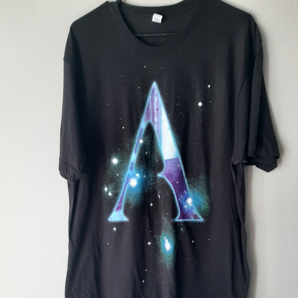 Adam Lambert 2010 double sided glam nation tour t-shirt